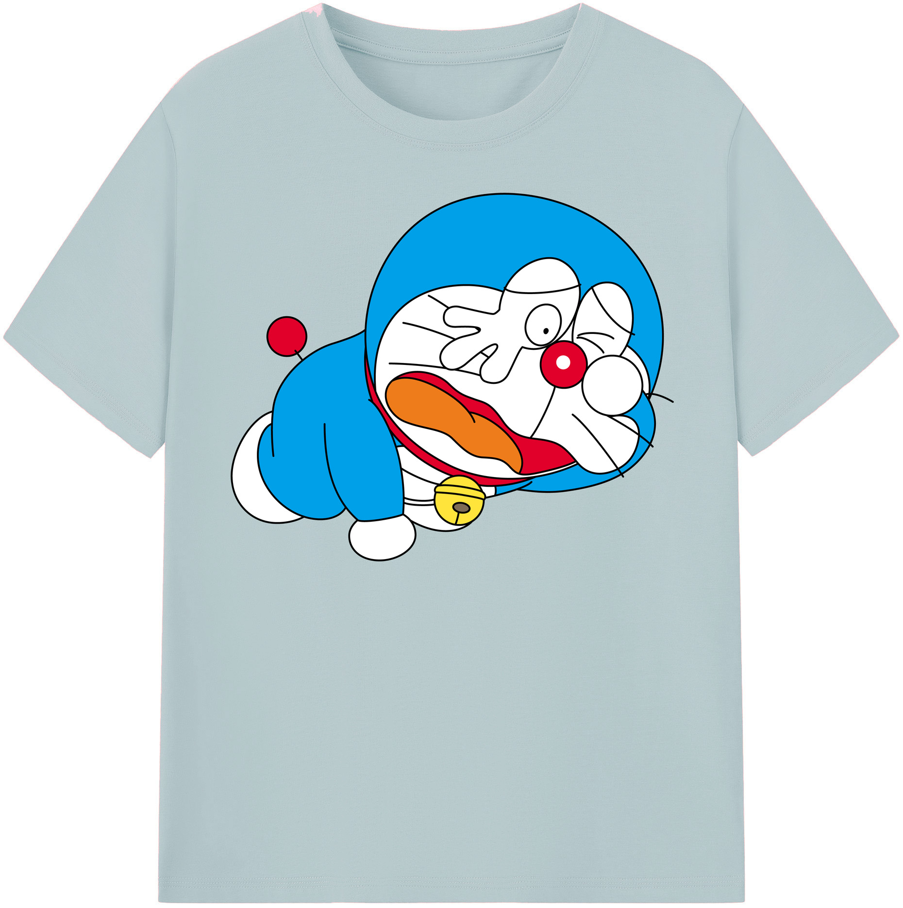 （画像用） ドラえもん Doraemon 綿100％半袖Tシャツ（フロントプリント）